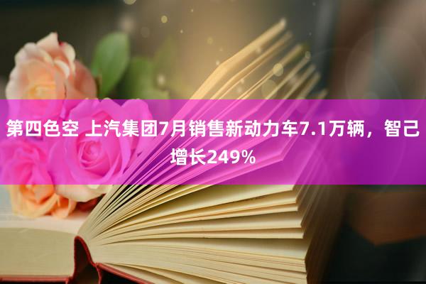 第四色空 上汽集团7月销售新动力车7.1万辆，智己增长249%