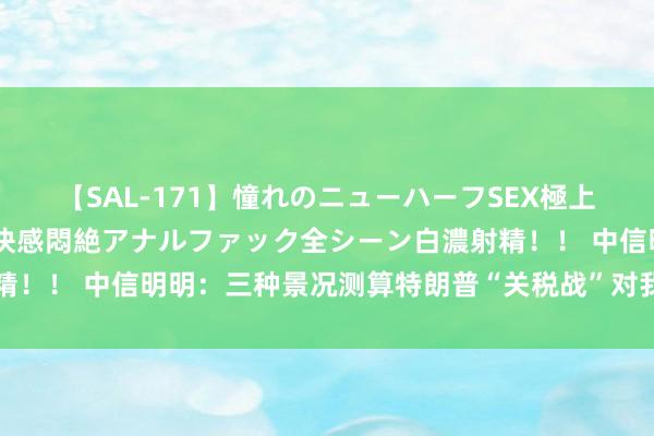 【SAL-171】憧れのニューハーフSEX極上射精タイム イキまくり快感悶絶アナルファック全シーン白濃射精！！ 中信明明：三种景况测算特朗普“关税战”对我国出口的影响