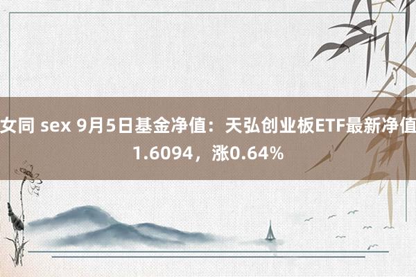 女同 sex 9月5日基金净值：天弘创业板ETF最新净值1.6094，涨0.64%